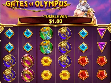 Gates of Olympus slot in the 1xBet casino